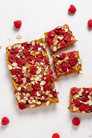 Low-Carb, Keto Breakfast Bars with Raspberries, Coconut, and Almonds - photo 3