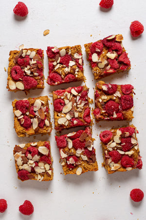 Low-Carb, Keto Breakfast Bars with Raspberries, Coconut, and Almonds - photo 4